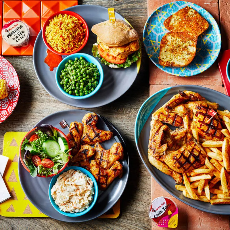 Nando's Menu UK 26 Sides and Extras