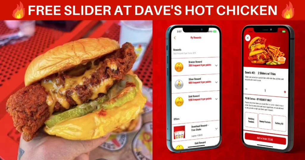 Dave's Hot Chicken Card and Reward Update 1 Dave's Hot Chicken Card