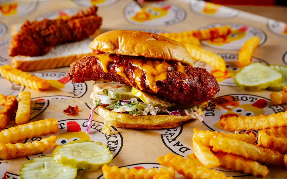 Hot Box Roulette- Sliders 5 Dave’s hot chicken