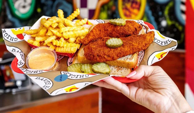 Single Tender 3 Dave's Hot Chicken Sandwich Combo