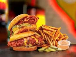 Cauli Slider Hot Box 6 Dave's Hot Chicken Sandwich Combo