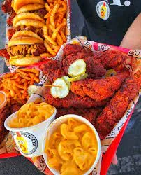 Dave’s #4: 1 Slider with Fries 5 Dave's Hot Chicken Feast