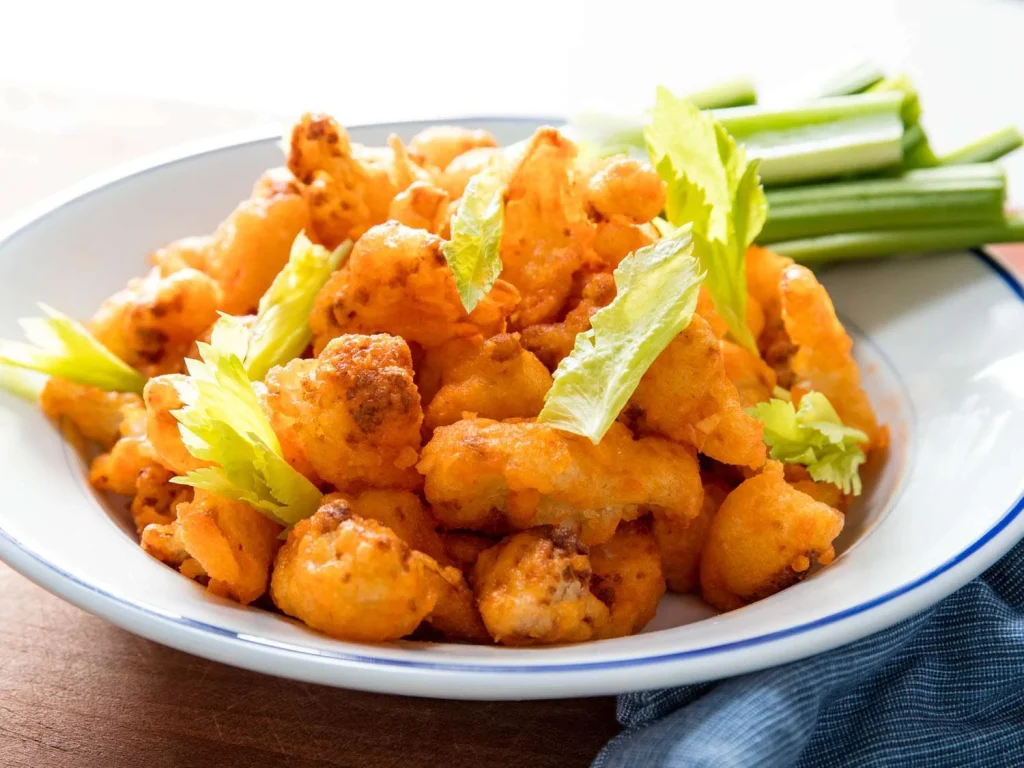 10 pc. Cauliflower Tender Bites w/ Fries 6 Crispy Buffalo Fried Cauliflower