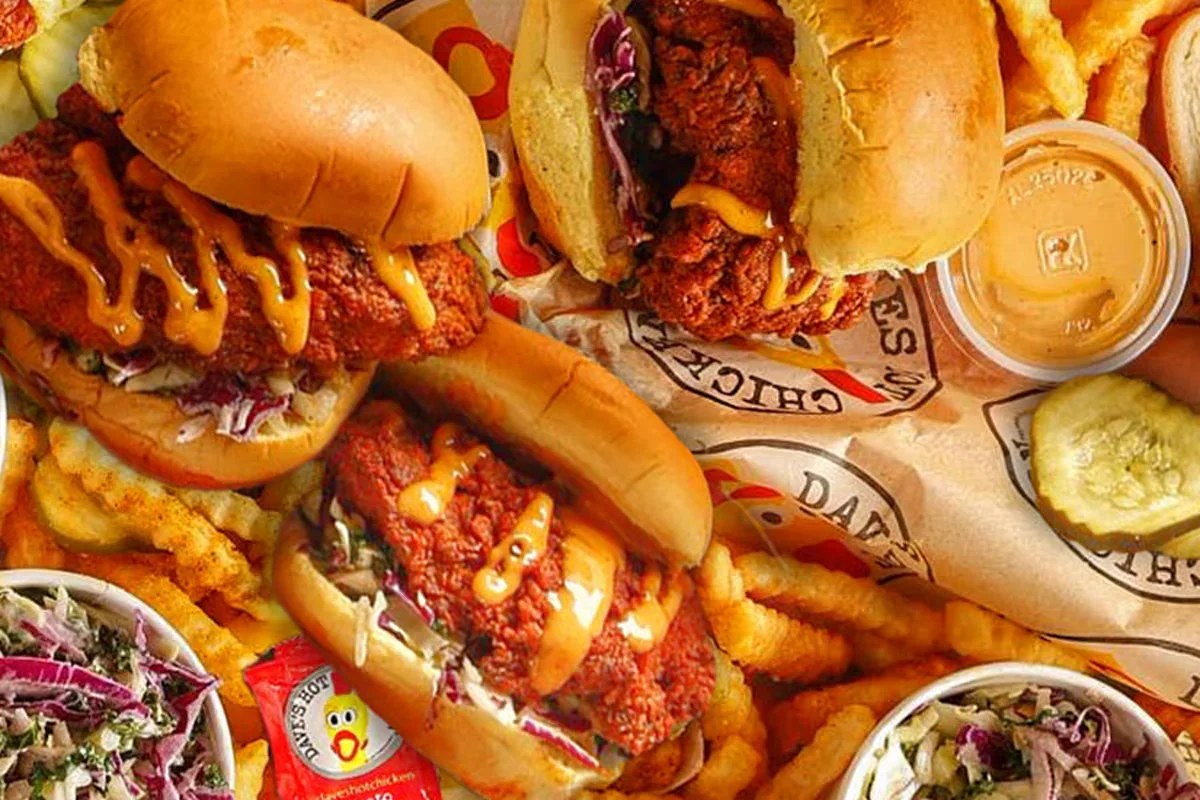 Cauli Dave’s #2: 2 Cauli Sliders w/ Fries 3 Dave's Hot Chicken Sandwich & Fries