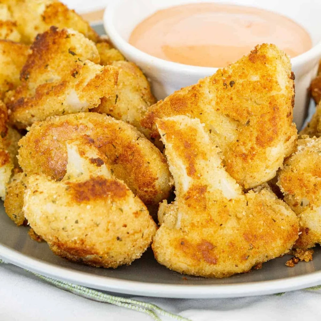 Vegan Fried Cauliflower Bites