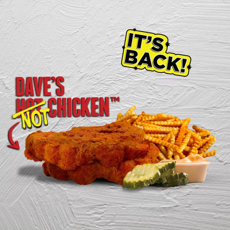 Dave's Hot Chicken Menu - Latest 2025 5 Cauli Daves #1 2 Cauli Tenders with Fries