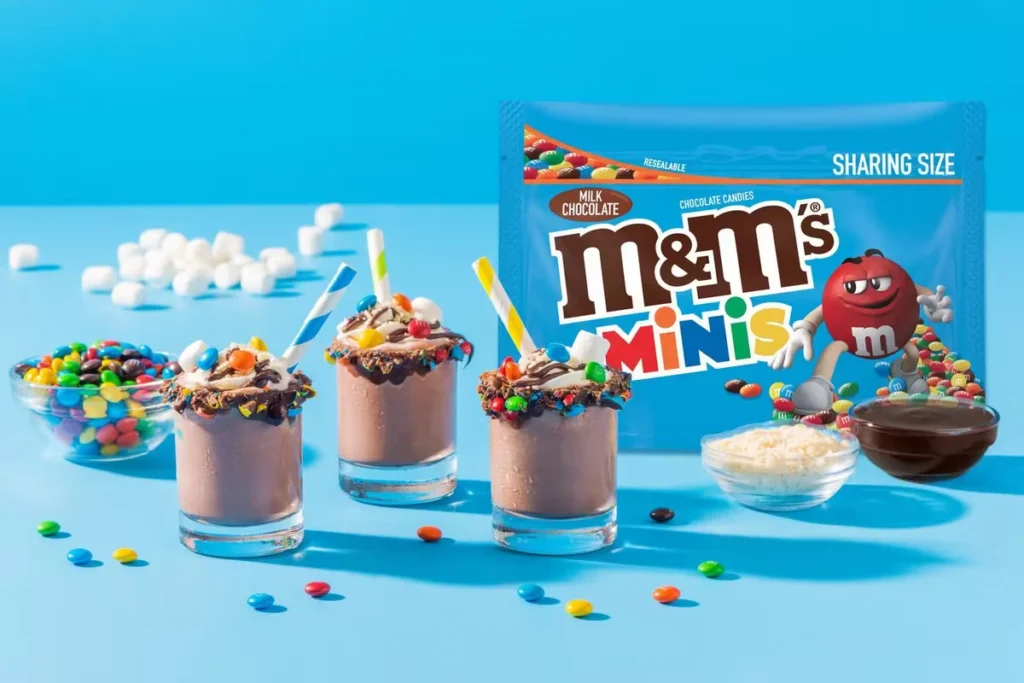 Small M&M Top Loaded Shake 1 Small M and M Top Loaded Shake