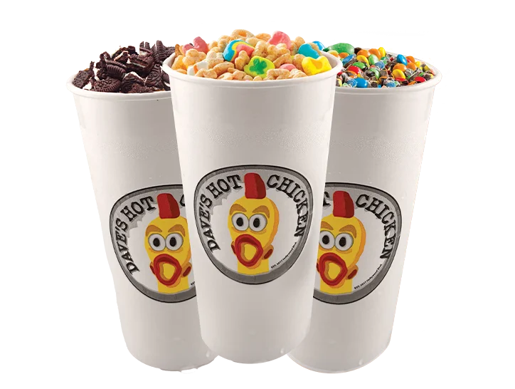 Dave's Hot Chicken Menu - Latest 2025 23 Top-Loaded Shakes