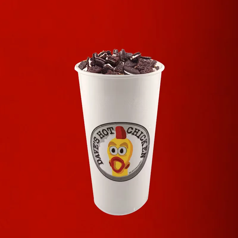 Dave's Hot Chicken Menu - Latest 2025 26 Small Oreo Top Loaded Shake